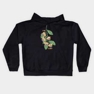 PULPY PUG BERRIES Kids Hoodie